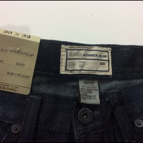 Alexander Julian Colours Jeans Denim Slim Straight - Picture 8 of 8
